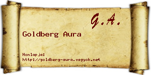 Goldberg Aura névjegykártya